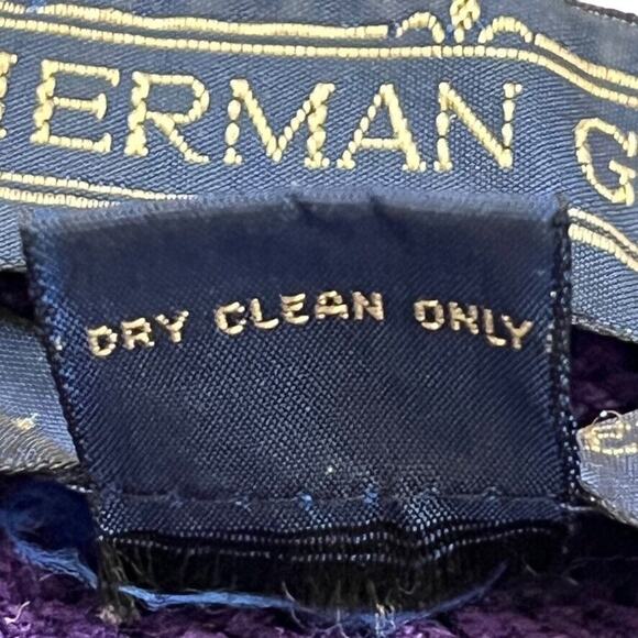 Herman Geist Hand Embroidered Womens Embroidered Vintage Purple Sweater sz S - Picture 15 of 16